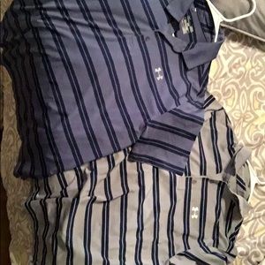 2 under armor polos large great condition